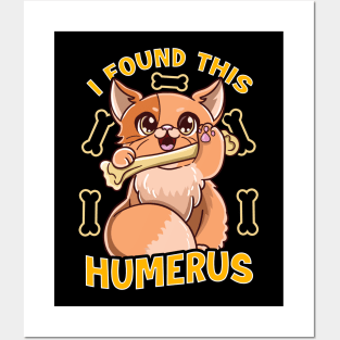 Cute Kitten I Found This Humerus Funny Cat Pun Posters and Art